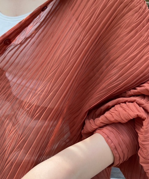 nemne store(ネンネストア)の「【低身長用サイズあり】ワッシャーシアービッグシャツ(シャツ/ブラウス・レディース・カーキ/アイボリー/オレンジ・SMALL/MEDIUM)」の19枚目の写真