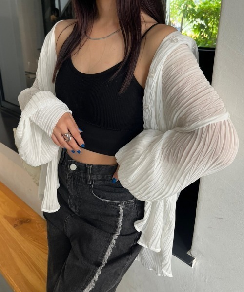 nemne store(ネンネストア)の「【低身長用サイズあり】ワッシャーシアービッグシャツ(シャツ/ブラウス・レディース・カーキ/アイボリー/オレンジ・SMALL/MEDIUM)」の6枚目の写真
