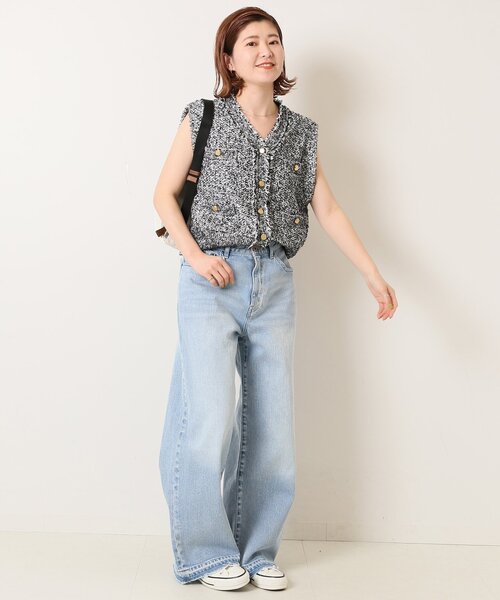 新品SpickandSpan5 1/2 LOOSE-STRAIGHT DENIM セール】≪追加≫5 1/2 LOOSE-STRAIGHT DENIM（デニムパンツ）｜Spick