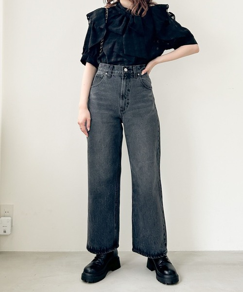 Heather(ヘザー)の「シアーチェックリボンブラウス(半袖) 967858(シャツ/ブラウス・レディース・オフホワイト/ブラック・FREE)」の21枚目の写真