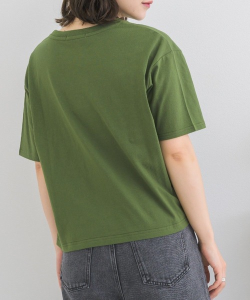 ems excite(エムズエキサイト)の「かすれプリントTEE(Tシャツ/カットソー・レディース・グリーン/チャコールグレー/ライトグレー・FREE)」の7枚目の写真