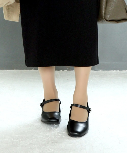 SOROTTO（ソロット）の「【特許取得】かかと抜け防止機能 ふかふか3Dインソール 3.5cmローヒール走れるストラップパンプス（パンプス・レディース・ブラック・22.0cm/22.5cm/23.0cm/23.5cm/24.0cm/24.5cm/25.0cm/25.5cm）」の13枚目の写真
