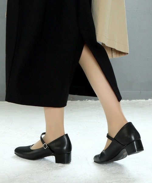 SOROTTO（ソロット）の「【特許取得】かかと抜け防止機能 ふかふか3Dインソール 3.5cmローヒール走れるストラップパンプス（パンプス・レディース・ブラック・22.0cm/22.5cm/23.0cm/23.5cm/24.0cm/24.5cm/25.0cm/25.5cm）」の22枚目の写真