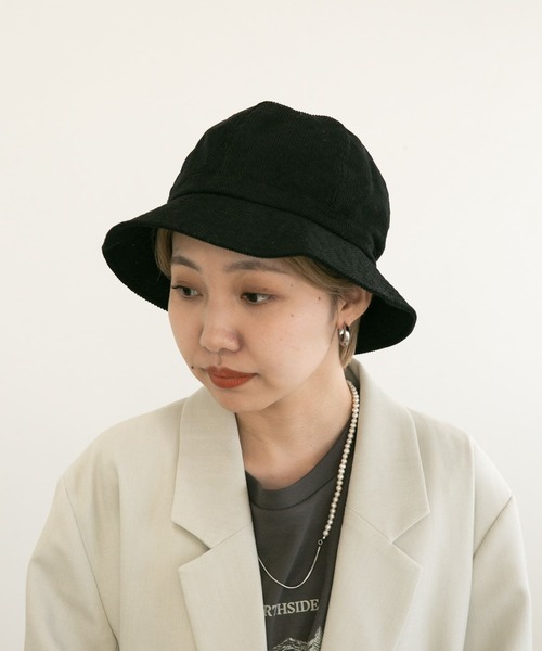 KBF（ケイビーエフ）の「コーデュロイバケットHAT（ハット・レディース・ベージュ系その他/ブラック・ONE）」の4枚目の写真