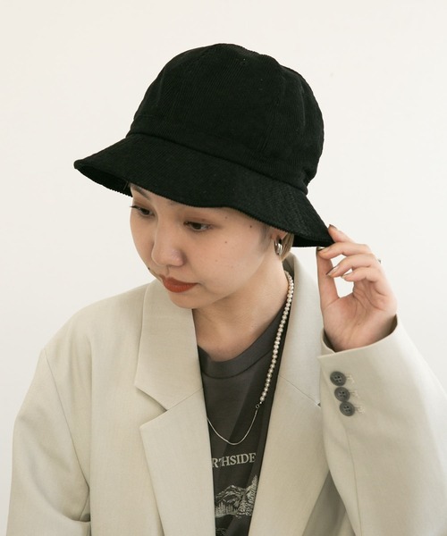 KBF（ケイビーエフ）の「コーデュロイバケットHAT（ハット・レディース・ベージュ系その他/ブラック・ONE）」の5枚目の写真