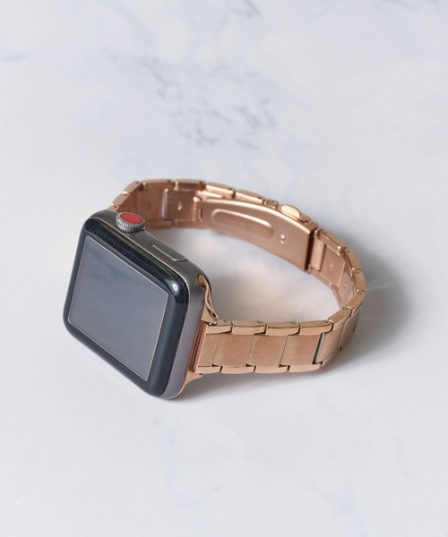 zandy（ズィーアンドワイ）の「【zandy / ズィー・アンド・ワイ】アップルウォッチバンド ラインステンレスバンド（デジタル腕時計・レディース・アンティークシルバー/ピンクゴールド/ブラック/シルバー・SMALL/MEDIUM）」の4枚目の写真