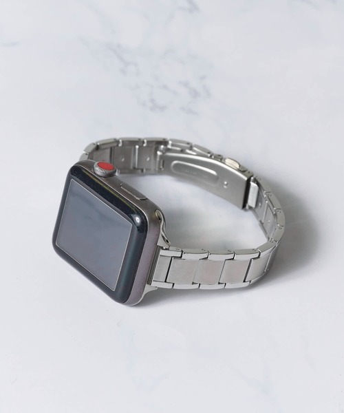 zandy（ズィーアンドワイ）の「【zandy / ズィー・アンド・ワイ】アップルウォッチバンド ラインステンレスバンド（デジタル腕時計・レディース・アンティークシルバー/ピンクゴールド/ブラック/シルバー・SMALL/MEDIUM）」の2枚目の写真