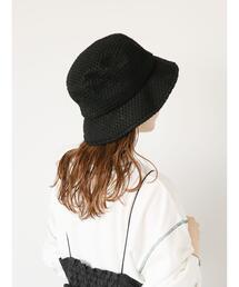 ehka sopo | ネット編みバケットハット(ハット)