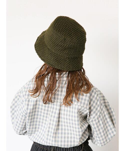 ehka sopo（エヘカソポ）の「ネット編みバケットハット（ハット・レディース・カーキ/ブラック/ベージュ・F）」の10枚目の写真
