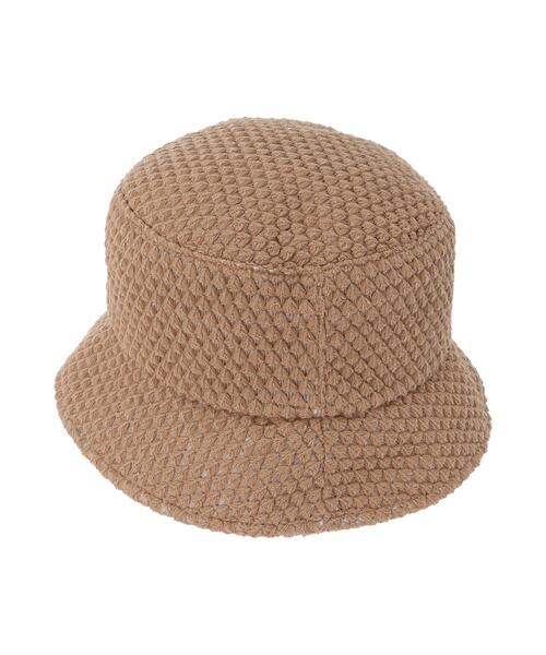 ehka sopo（エヘカソポ）の「ネット編みバケットハット（ハット・レディース・カーキ/ブラック/ベージュ・F）」の14枚目の写真