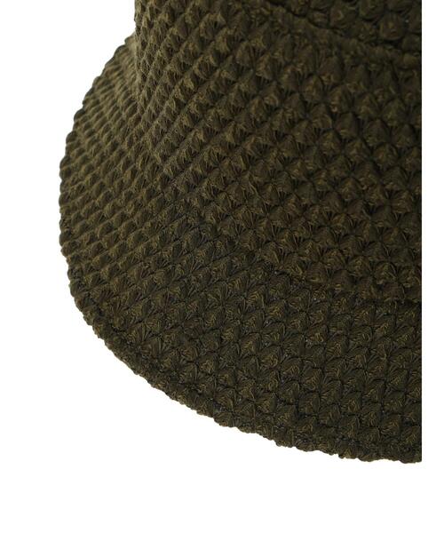 ehka sopo（エヘカソポ）の「ネット編みバケットハット（ハット・レディース・カーキ/ブラック/ベージュ・F）」の18枚目の写真