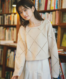 PROPORTION BODY DRESSING | アイレットショート丈ニット / 1213270913(ニット/セーター)