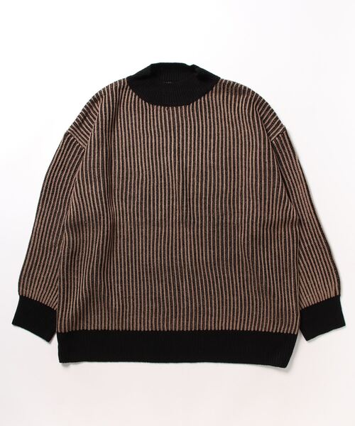 STYLEBLOCK(スタイルブロック)の「ストライプ柄ニットプルオーバー(ニット/セーター・レディース・ブラック/ベージュ/ホワイト系その他・M)」の8枚目の写真