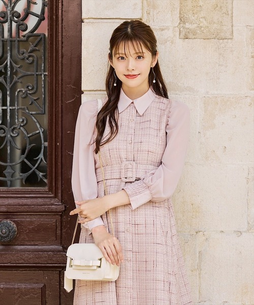 最終値下 新品未使用 ルネ ツイード ジレ 購入 ワンピース 34 ブラック