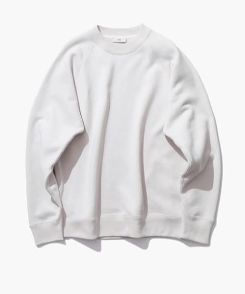 ATON(エイトン)の「ATON(エイトン)ZERO TSURI URAKE | SWEAT SHIRTS(スウェット・メンズ・ホワイト/ブラック・2/4/6)」の2枚目の写真