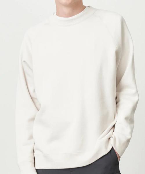 ATON(エイトン)の「ATON(エイトン)ZERO TSURI URAKE | SWEAT SHIRTS(スウェット・メンズ・ホワイト/ブラック・2/4/6)」の3枚目の写真