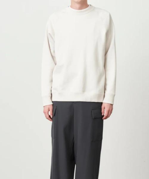 ATON(エイトン)の「ATON(エイトン)ZERO TSURI URAKE | SWEAT SHIRTS(スウェット・メンズ・ホワイト/ブラック・2/4/6)」の8枚目の写真