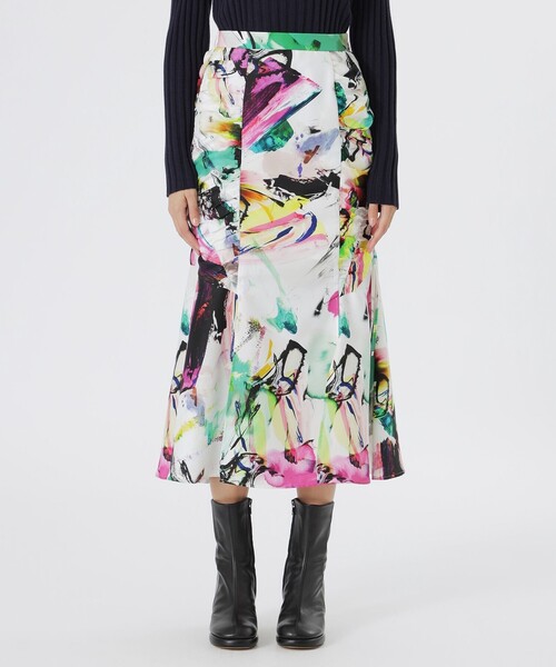 LOVELESS（ラブレス）の「【KANAKO SASAKI】コラボレーション　マルチカラードロストスカート（スカート・レディース・オフホワイト・34/36）」の5枚目の写真