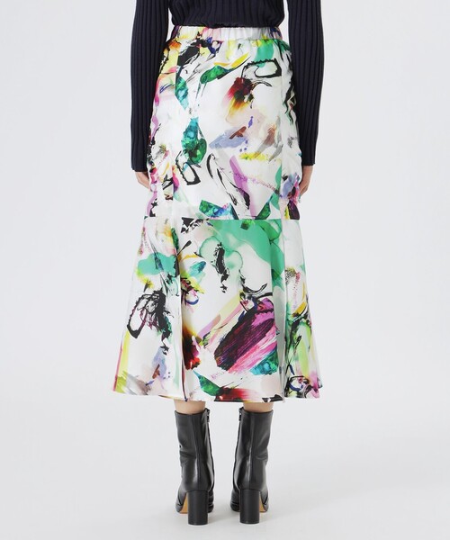 LOVELESS（ラブレス）の「【KANAKO SASAKI】コラボレーション　マルチカラードロストスカート（スカート・レディース・オフホワイト・34/36）」の3枚目の写真