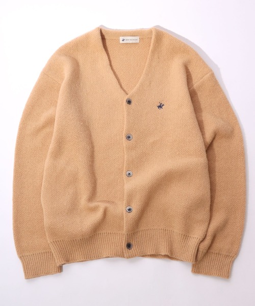 BEVERLY HILLS POLO CLUB（ビバリーヒルズポロクラブ）の「BEVERLY HILLS POLO CLUB モヘアライク ニットカーディガン ユニセックス/ワンポイント刺繍/チェック柄・無地（カーディガン/ボレロ・レディース・ベージュ/ブラック/ブルー/ブルー系その他/パープル/グリーン/ブラウン系その他/グレー系その他/レッド/イエロー系その他/グリーン系その他2/パープル系その他/ベージュ系その他/ピンク/グリーン系その他/グレー系その他3/グレー系その他2/オレンジ/ブルー系その他3/ピンク系その他/ブルー系その他2/オレンジ系その他/ブラック系その他/ブラウン系その他3/オレンジ系その他2/ホワイト×パープル/グレー系その他4/ピンク系その他2/ブラウン系その他2/グレー/グリーン系1/ブラック×ピンク/ブルー系その他4・L/M/XL）」の13枚目の写真