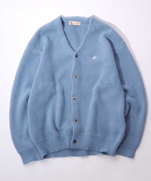 BEVERLY HILLS POLO CLUB（ビバリーヒルズポロクラブ）の「BEVERLY HILLS POLO CLUB モヘアライク ニットカーディガン ユニセックス/ワンポイント刺繍/チェック柄・無地（カーディガン/ボレロ・レディース・ベージュ/ブラック/ブルー/ブルー系その他/パープル/グリーン/ブラウン系その他/グレー系その他/レッド/イエロー系その他/グリーン系その他2/パープル系その他/ベージュ系その他/ピンク/グリーン系その他/グレー系その他3/グレー系その他2/オレンジ/ブルー系その他3/ピンク系その他/ブルー系その他2/オレンジ系その他/ブラック系その他/ブラウン系その他3/オレンジ系その他2/ホワイト×パープル/グレー系その他4/ピンク系その他2/ブラウン系その他2/グレー/グリーン系1/ブラック×ピンク/ブルー系その他4・L/M/XL）」の19枚目の写真