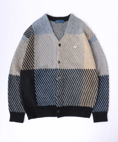 BEVERLY HILLS POLO CLUB（ビバリーヒルズポロクラブ）の「BEVERLY HILLS POLO CLUB モヘアライク ニットカーディガン ユニセックス/ワンポイント刺繍/チェック柄・無地（カーディガン/ボレロ・レディース・ベージュ/ブラック/ブルー/ブルー系その他/パープル/グリーン/ブラウン系その他/グレー系その他/レッド/イエロー系その他/グリーン系その他2/パープル系その他/ベージュ系その他/ピンク/グリーン系その他/グレー系その他3/グレー系その他2/オレンジ/ブルー系その他3/ピンク系その他/ブルー系その他2/オレンジ系その他/ブラック系その他/ブラウン系その他3/オレンジ系その他2/ホワイト×パープル/グレー系その他4/ピンク系その他2/ブラウン系その他2/グレー/グリーン系1/ブラック×ピンク/ブルー系その他4・L/M/XL）」の8枚目の写真