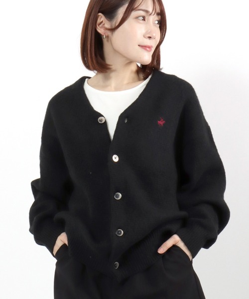 美品✨24モデル　セオリー　ポロニットカーディガン　メリノキャメロン　ブラック バイカラーポロニットカーディガン｜TIARA（ティアラ）｜商品詳細