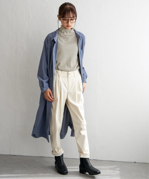 LBC(エルビーシー)の「ミニワッフルボーダータートル(Tシャツ/カットソー・レディース・オフホワイト/ブラック・L/M)」の20枚目の写真