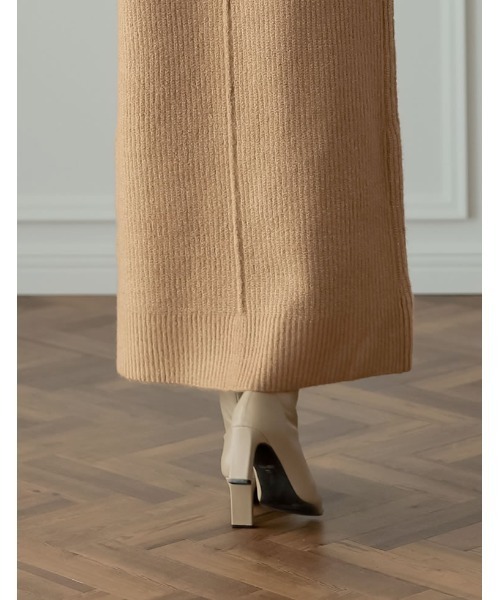 Re:EDIT（リエディ）の「[辻元舞さん着用][2023-24 WINTER COLLECTION][大きいサイズ有]スクエアトゥメタルデザインミドルブーツ（ブーツ・レディース・ベージュ/ブラック・SMALL/XX-LARGE/LARGE/MEDIUM/X-LARGE）」の12枚目の写真