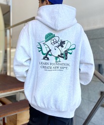 FORGET NEVER | 【ムラサキスポーツ別注】FORGET NEVER/フォーゲットネバー ヘビーウェイト 裏起毛 パーカー プルオーバーフーディ バックロゴ 234OO1PK031FN(パーカー)