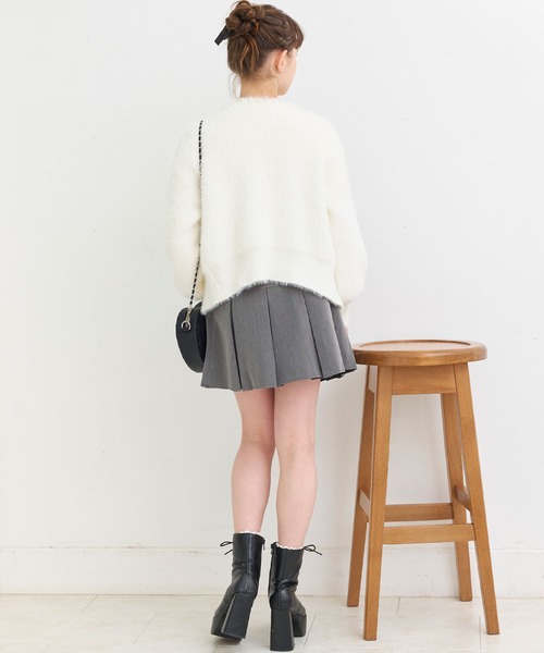 Crea titty&Co. PETIT（クレアティティーアンドコープチ）の「【Crea titty&Co.PETIT 】パール付きニットカーディガン（カーディガン/ボレロ・レディース・ホワイト/ブラック・FREE）」の7枚目の写真