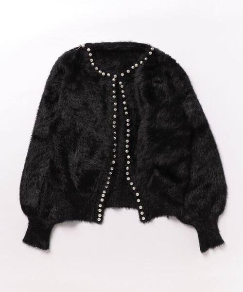 Crea titty&Co. PETIT（クレアティティーアンドコープチ）の「【Crea titty&Co.PETIT 】パール付きニットカーディガン（カーディガン/ボレロ・レディース・ホワイト/ブラック・FREE）」の15枚目の写真