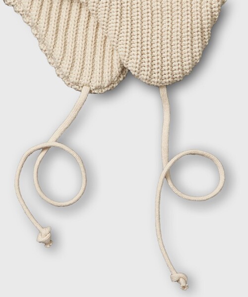 RACAL(ラカル)の「RACAL/ラカル 別注 Ear Flap Knit Cap/イヤー フラップ ニットキャップ(ニットキャップ/ビーニー・メンズ・ナチュラル/ブラック/グレイッシュベージュ/オレンジ・FREE)」の8枚目の写真