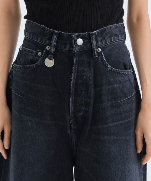 PHOTOCOPIEU(フォトコピュー)の「【PHOTOCOPIEU/フォトコピュー】WIDE-LEG USUD DENIM JEAN/ワイドレッグユーズドデニム/ジーンズ(デニムパンツ・レディース・ブラック/ピンクベージュ・36/38/34)」の8枚目の写真