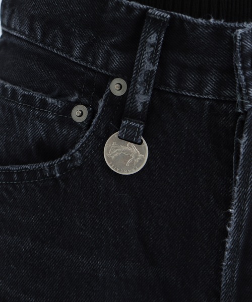 PHOTOCOPIEU(フォトコピュー)の「【PHOTOCOPIEU/フォトコピュー】WIDE-LEG USUD DENIM JEAN/ワイドレッグユーズドデニム/ジーンズ(デニムパンツ・レディース・ブラック/ピンクベージュ・36/38/34)」の11枚目の写真