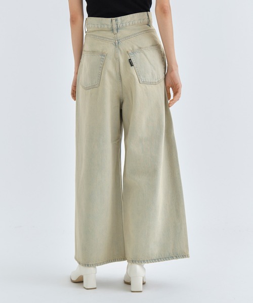PHOTOCOPIEU(フォトコピュー)の「【PHOTOCOPIEU/フォトコピュー】WIDE-LEG USUD DENIM JEAN/ワイドレッグユーズドデニム/ジーンズ(デニムパンツ・レディース・ブラック/ピンクベージュ・36/38/34)」の15枚目の写真