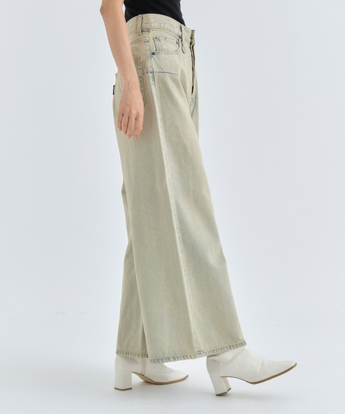 PHOTOCOPIEU(フォトコピュー)の「【PHOTOCOPIEU/フォトコピュー】WIDE-LEG USUD DENIM JEAN/ワイドレッグユーズドデニム/ジーンズ(デニムパンツ・レディース・ブラック/ピンクベージュ・36/38/34)」の16枚目の写真