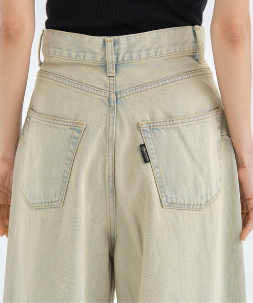 PHOTOCOPIEU(フォトコピュー)の「【PHOTOCOPIEU/フォトコピュー】WIDE-LEG USUD DENIM JEAN/ワイドレッグユーズドデニム/ジーンズ(デニムパンツ・レディース・ブラック/ピンクベージュ・36/38/34)」の19枚目の写真