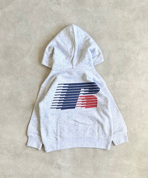 Russell Athletic(ラッセルアスレティック)の「【RUSSELL】プリントパーカー(100~150cm)(パーカー・キッズ・ブラウン/ピンク/杢グレー・100/110/120/130/140/150)」の4枚目の写真