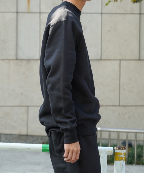 Champion(チャンピオン)の「【CHAMPION/チャンピオン】USAコットン 裏起毛 スウェット トレーナー リサイクルポリエステル サスティナブル ワンポイントロゴ刺繍(スウェット・メンズ・ブラック/ネイビー/杢グレー/オフホワイト/ダークグリーン・LARGE/XX-LARGE/MEDIUM/X-LARGE)」の14枚目の写真