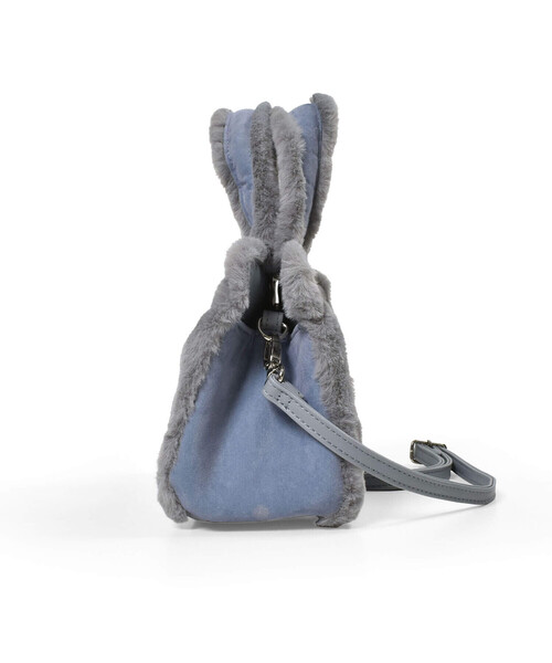 BeBe（ベベ）の「スウェード×ボアバッグ（トートバッグ・キッズ・ブルー/ベージュ・FREE）」の7枚目の写真