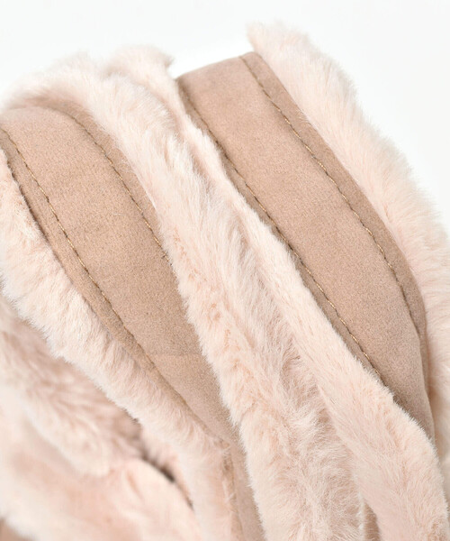 BeBe（ベベ）の「スウェード×ボアバッグ（トートバッグ・キッズ・ブルー/ベージュ・FREE）」の16枚目の写真