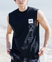 RVCA（ルーカ）の「RVCA/ルーカ タンクトップ バックプリント ラッシュガード UVケア 水着 水陸両用 ユーティリティ BE041-806（ラッシュガード・メンズ）」