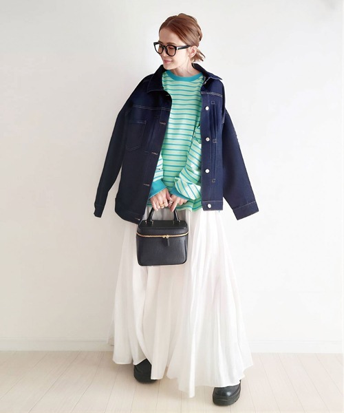 CORNERS（コーナーズ）の「スウェットカットソー（スウェット・レディース・ブラック・M）」の4枚目の写真