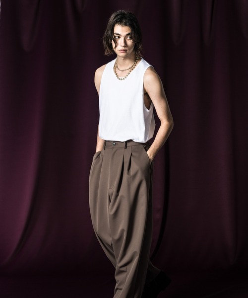 glamb（グラム）の「Orange Tag Tank Top / オレンジタグタンクトップ（タンクトップ・メンズ・ホワイト/ブラック・M/L/S）」の8枚目の写真