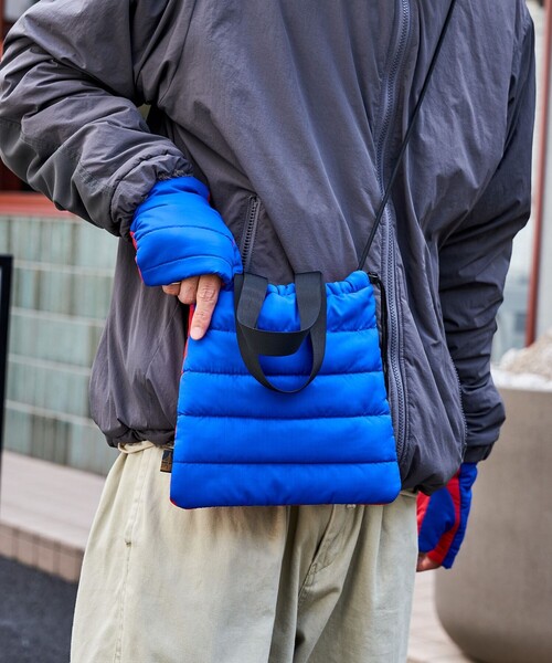 SUBLIME（サブライム）の「SUBLIME × FREAK'S STORE/サブライム × フリークスストア 別注 中綿 DRAWSTING BAG / ドローストリング ナイロン ショルダーバッグ（ショルダーバッグ・レディース・グレー/ブルー/ブラック/ベージュ・ONE SIZE）」の8枚目の写真