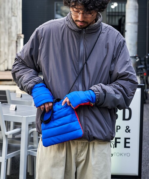 SUBLIME（サブライム）の「SUBLIME × FREAK'S STORE/サブライム × フリークスストア 別注 中綿 DRAWSTING BAG / ドローストリング ナイロン ショルダーバッグ（ショルダーバッグ・レディース・グレー/ブルー/ブラック/ベージュ・ONE SIZE）」の12枚目の写真