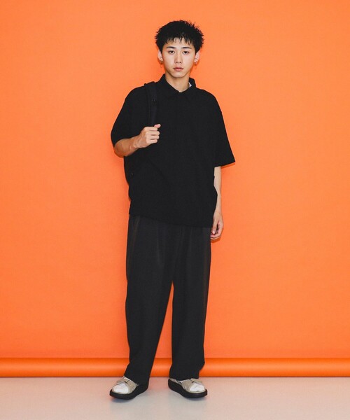 BEAMS(ビームス)の「BEAMS / サイドポケット ポロ シャツ(ポロシャツ・メンズ・ブラック/ホワイト・S/M/L/XL)」の7枚目の写真