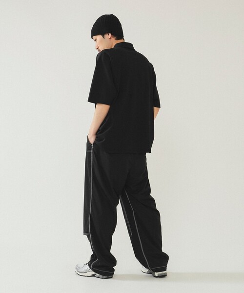 BEAMS(ビームス)の「BEAMS / サイドポケット ポロ シャツ(ポロシャツ・メンズ・ブラック/ホワイト・S/M/L/XL)」の11枚目の写真