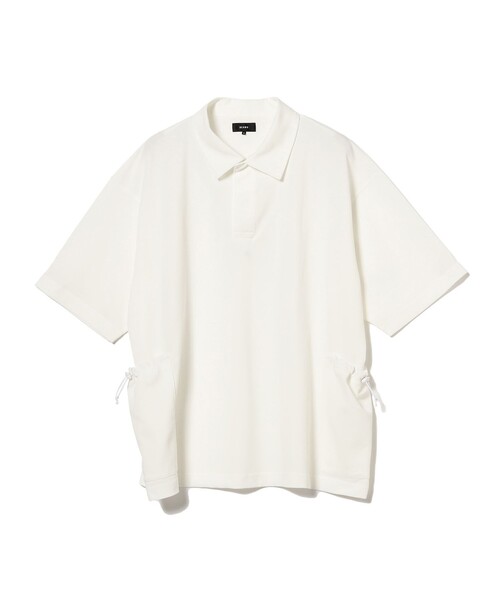BEAMS(ビームス)の「BEAMS / サイドポケット ポロ シャツ(ポロシャツ・メンズ・ブラック/ホワイト・S/M/L/XL)」の15枚目の写真